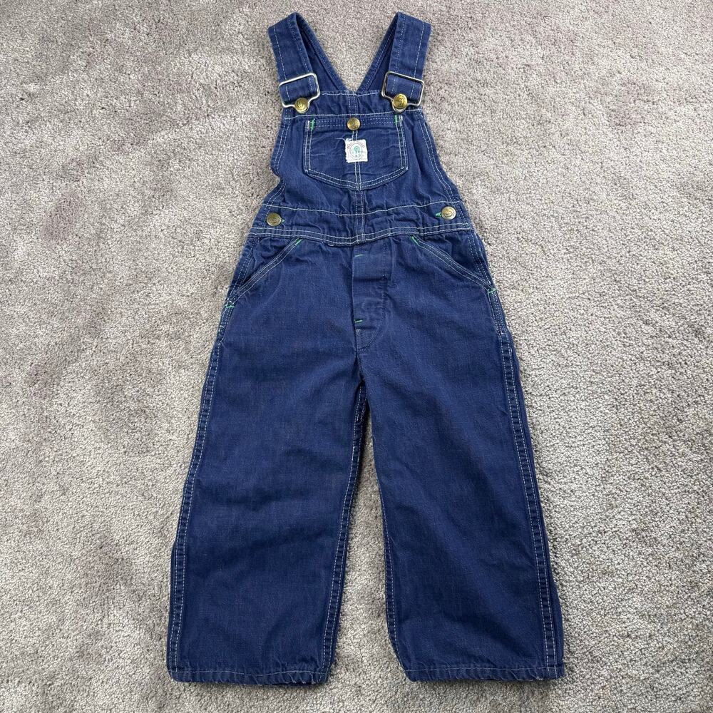 Vintage Duck Head Toddler Denim Overalls Size 2T Bib Cottage Farmhouse Heritage